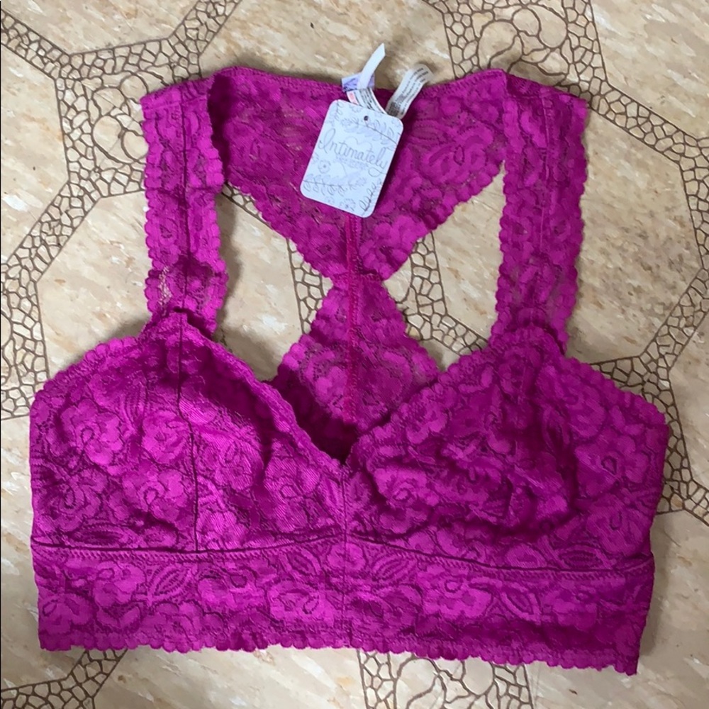 NWT free people magenta bralette SZ Sm